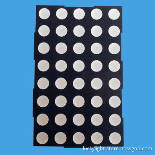 5.0mm Red Color 5 x 8 Dot Matrix LED Display with RoHS Compliant Version